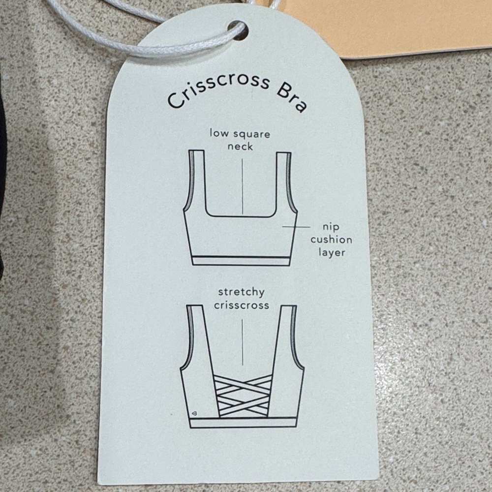 Crisscross blogilates Medium Black Women's Bra low neck - Picture 4 of 8